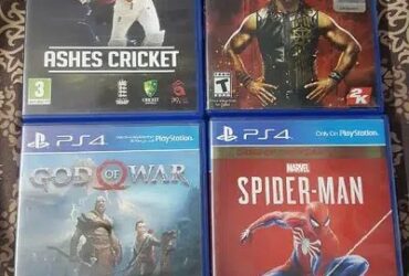 god of war, wwe 2018 & ashes cricket ps4 for sale