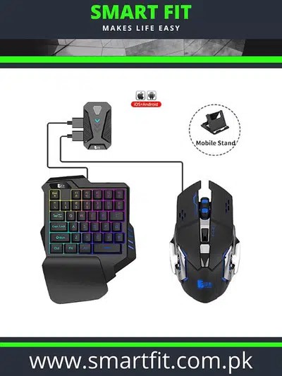GAMING WIRELESS BLUETOOTH 5 IN 1 COMBO KEYBOARD AND MOUSE