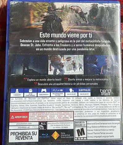 days gone ps4 game