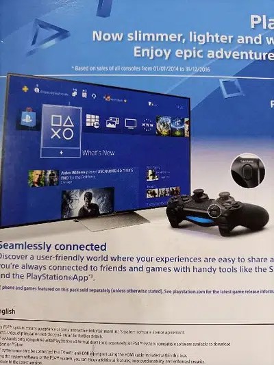 PS4 with controllers and 5 games