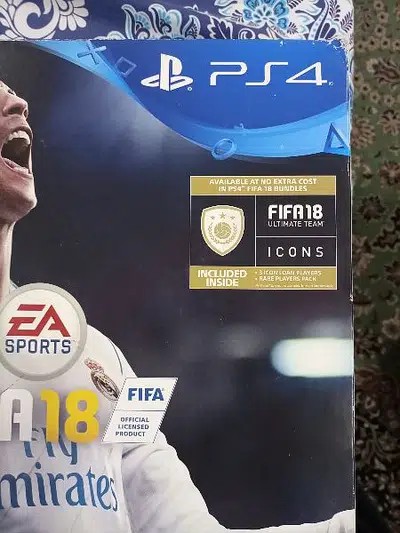 PS4 with controllers and 5 games