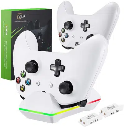 Controller Charger + Two Batteries for Xbox One