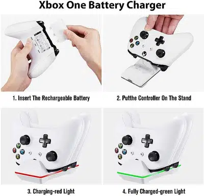 Controller Charger + Two Batteries for Xbox One