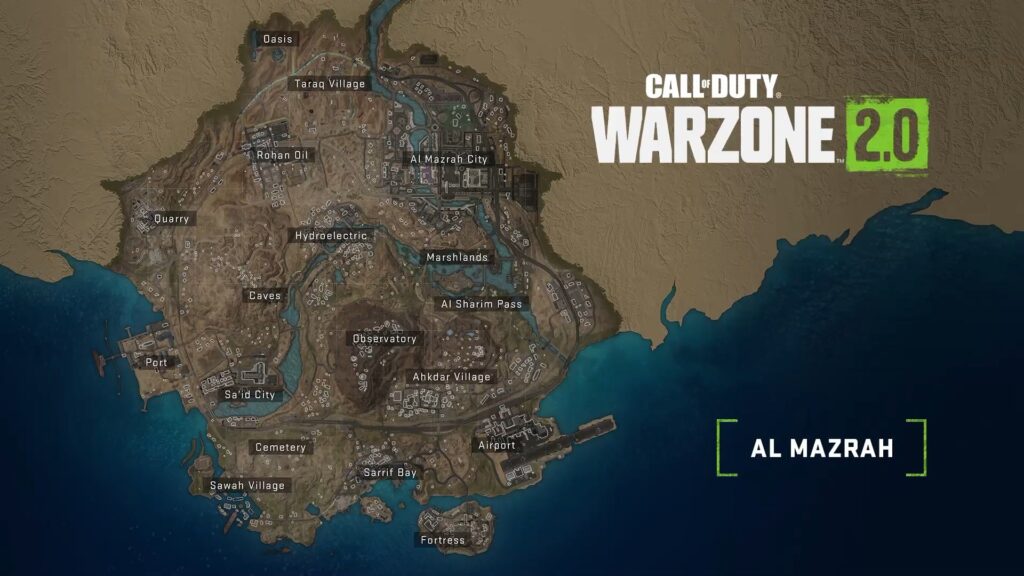 Al Mazrah Call of Duty Warzone 2.0 Map