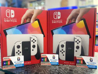 NEW NINTENDO SWITCH OLED Available at MY GAMES