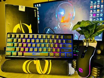 RGB Gaming Keyboard with Mouse and Mousepad