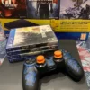 Playstation 4 – Slim (500 GB), 4 Games and Cover