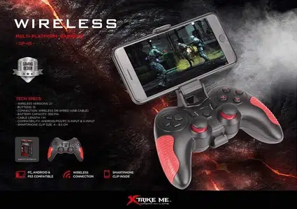 Xtrike Me Wireless Gamepad GP-45 PUBG Mobile Gamepad for Android Pc