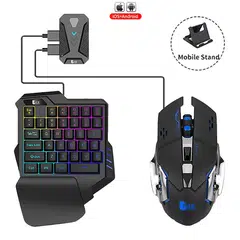 Gaming Keyboard And Mouse Wireless Bluetooth 5 In 1 Combo
