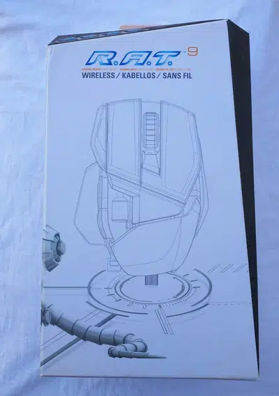 Mad Catz (R. A. T. ) RAT 9 Premium Mechanical Wireless Gaming Mouse