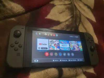Nintendo Switch Gray Joycons With Digital Games