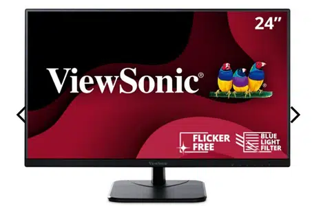 Viewsonic – 24" 1080p IPS Monitor with , HDMI, DisplayPort, and VGA