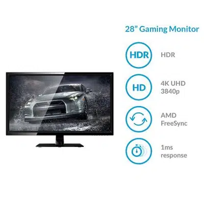 Gaming Monitor 28" 4K HDR 1ms Amd FreeSync