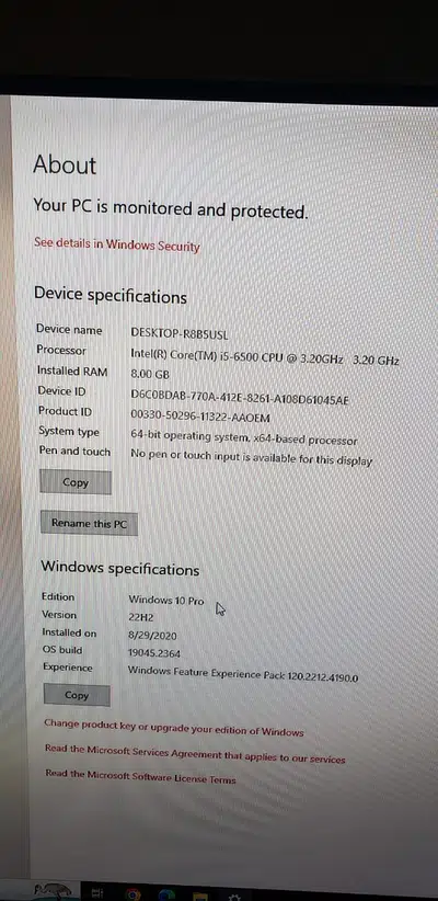 Gaming Destop Computer and Asus 27 inch Gaming Monitor