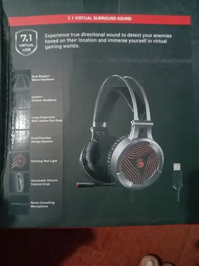 Bloody Gaming headphones | 7.1 vertual sound supported
