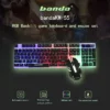 Gaming keyboard & mouse RGB led lights