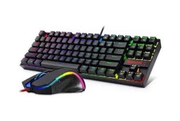 colorfull gaming keyboard and mouse