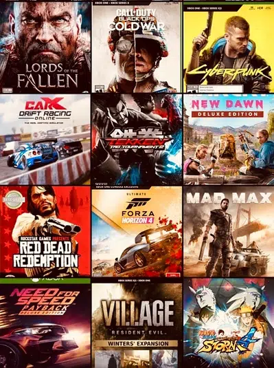 XBOX ONE-S/X XBOX SERIES-S/X GAMES AVAILABLE