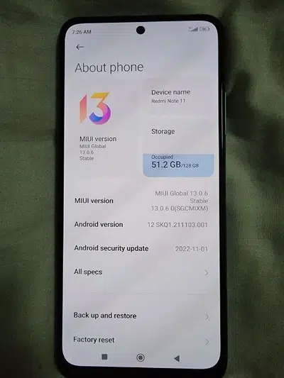 Redmi Note 11 For Sale