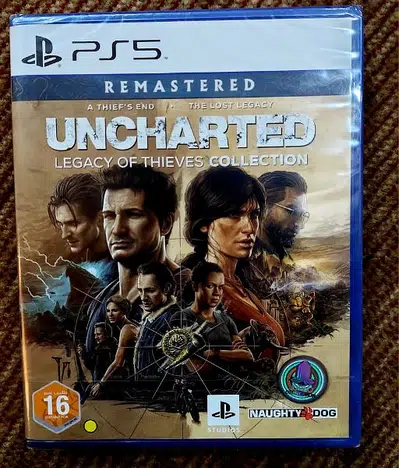 GTA 5 & Uncharted Legacy of Thieves Ps5 Brand New