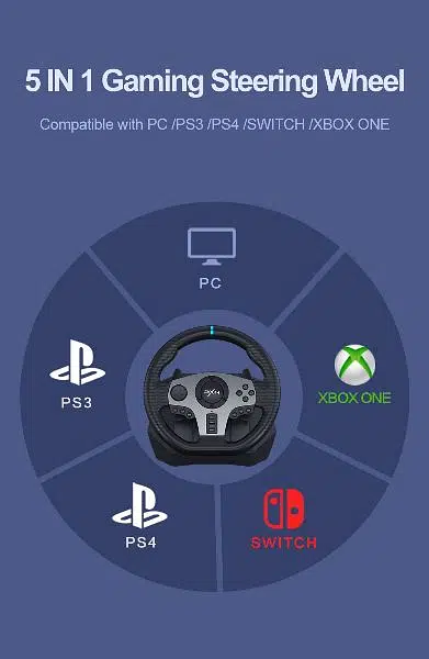 PXN-V9 Gaming Steering Racing Wheel + Pedal + Gear