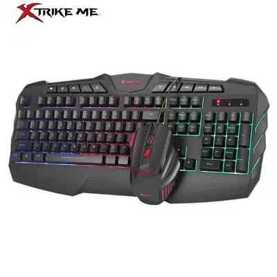 XTRIKE MK-880KIT Wired mouse and keyboard(RGB) combo