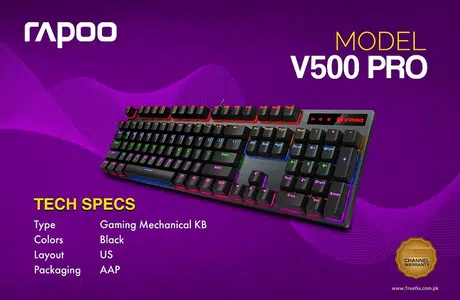 Rapoo Gaming Mechanical Keyboard is Available @ Truefix.