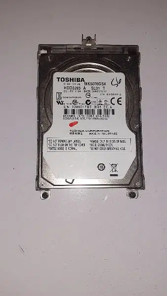 Toshiba Laptop Hard Disk Drive 500GB, Very Good Condition