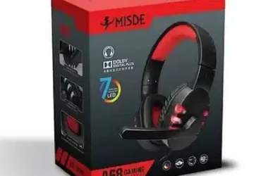 A68 Gaming headphone with mic