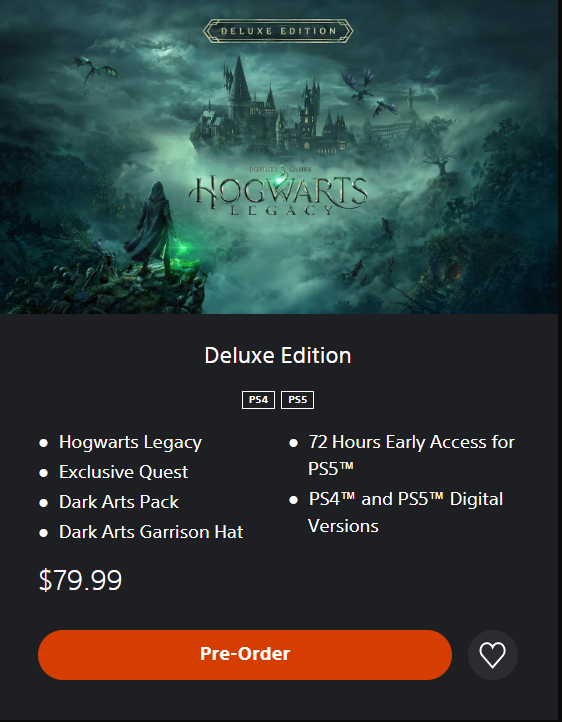 HOGWARTS LEGACY PS5 DIGITAL DELUXE EDITION