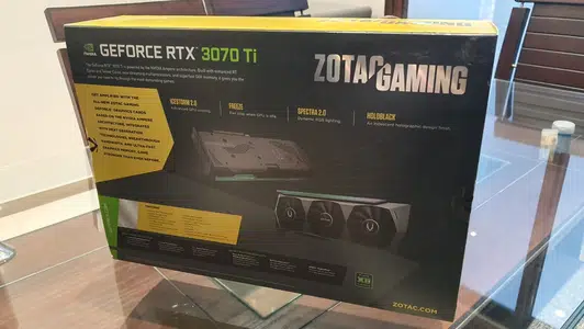 ZOTAC RTX 3070 Ti AMP HOLOBACK – Box packed – 6 month Local warranty