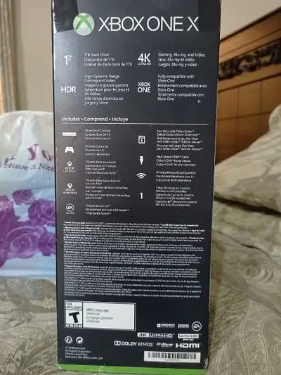 Xbox one x 4k with Samsung SSD 1Tb