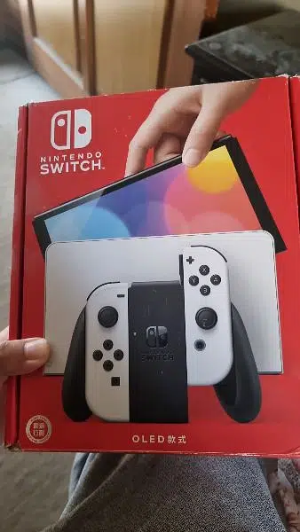 nintendo switch oled complete box