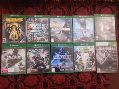 Xbox one s brand new condition with 10 games