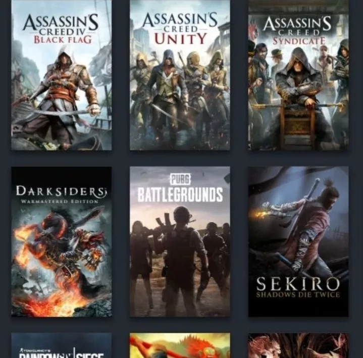 Steam accounts with paid games for cheap