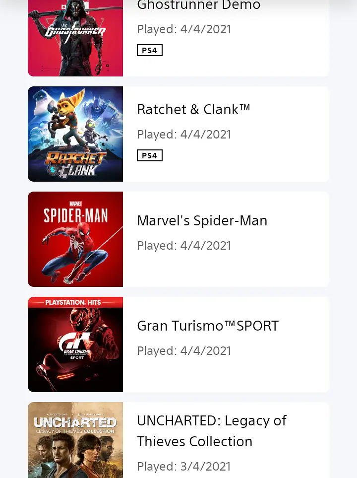 PSN ID FOR SALE (PS4 games and Ps5 games)