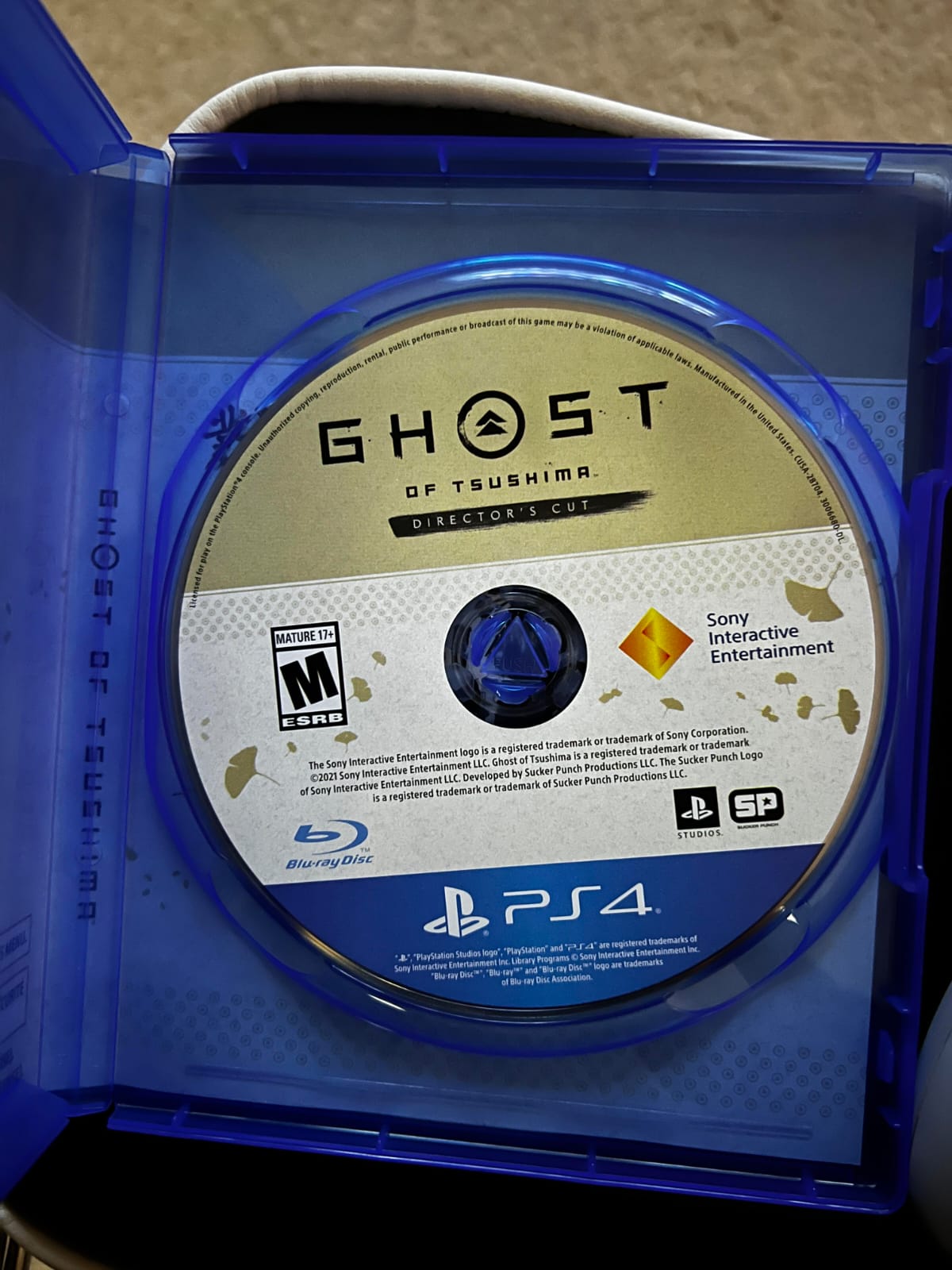 Ghost of Tsushima Directors Cut for PS4. PS5 Upgrade Available.